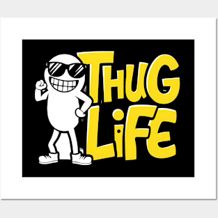 Thug life meme funny stick man Posters and Art